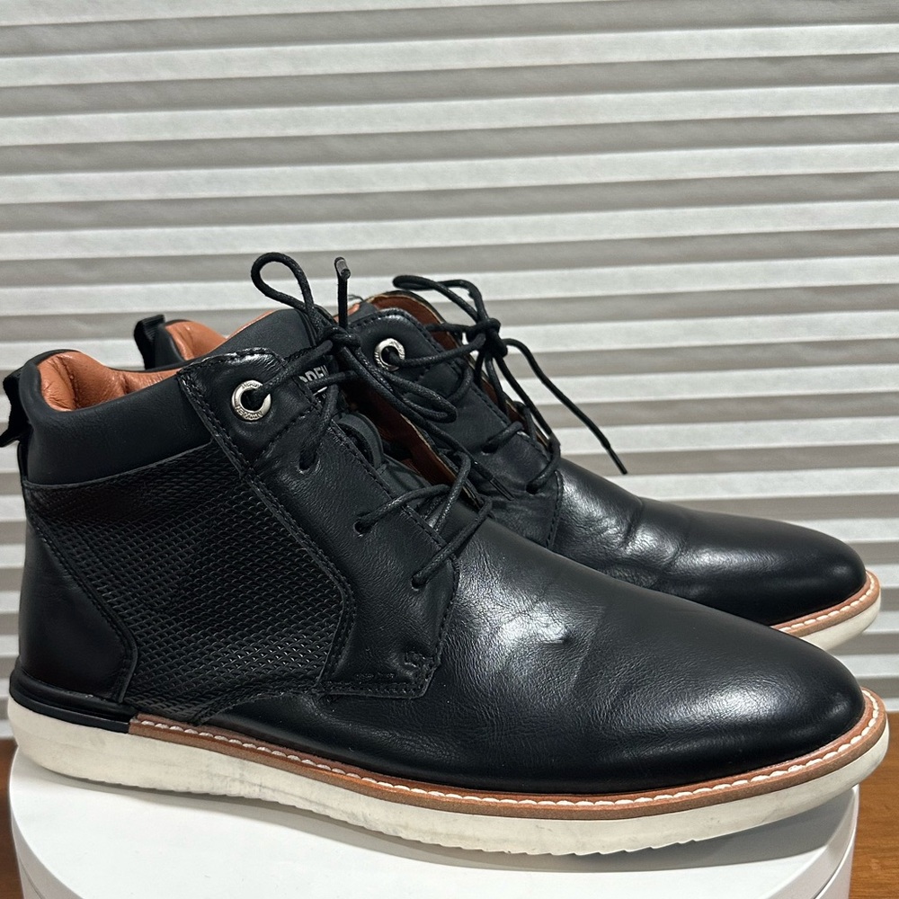 👞MADDEN👞 Lace Up Chukka Dress Boot Black Size: 9 - Picture 4 of 13